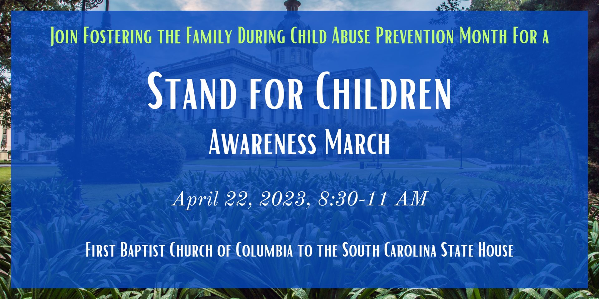Stand for Children Awareness March Banner