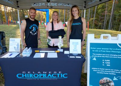 Celanese Chiropractic Display at the 5k.
