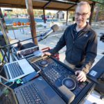 Jeff Apthorp sound guy at the 5k.