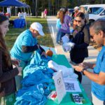 Registration table at the 5k.