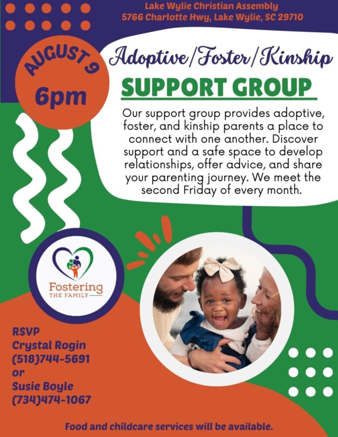 August support group banner. Click the link below for details and to register.