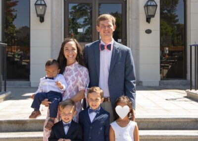 The Hoffmanns on their son's adoption day
